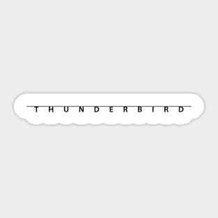 Thunderbird Emblem Script Type Sticker